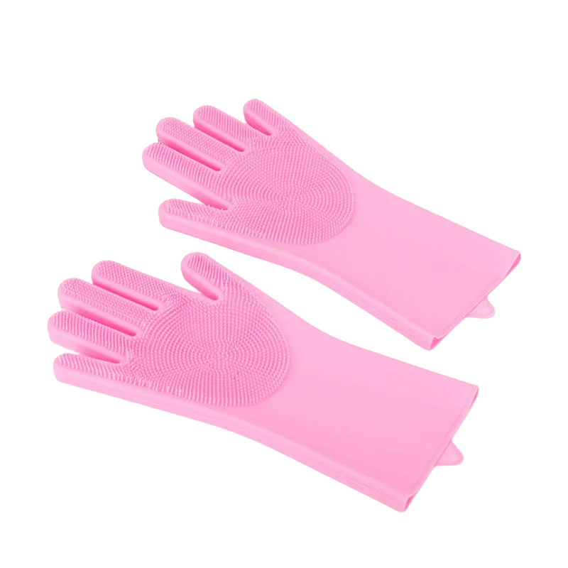 Silikonowe Rękawice do Mycia Naczyń – Wielofunkcyjne Rękawice z Miękkimi Wypustkami do Kuchni i Domu
