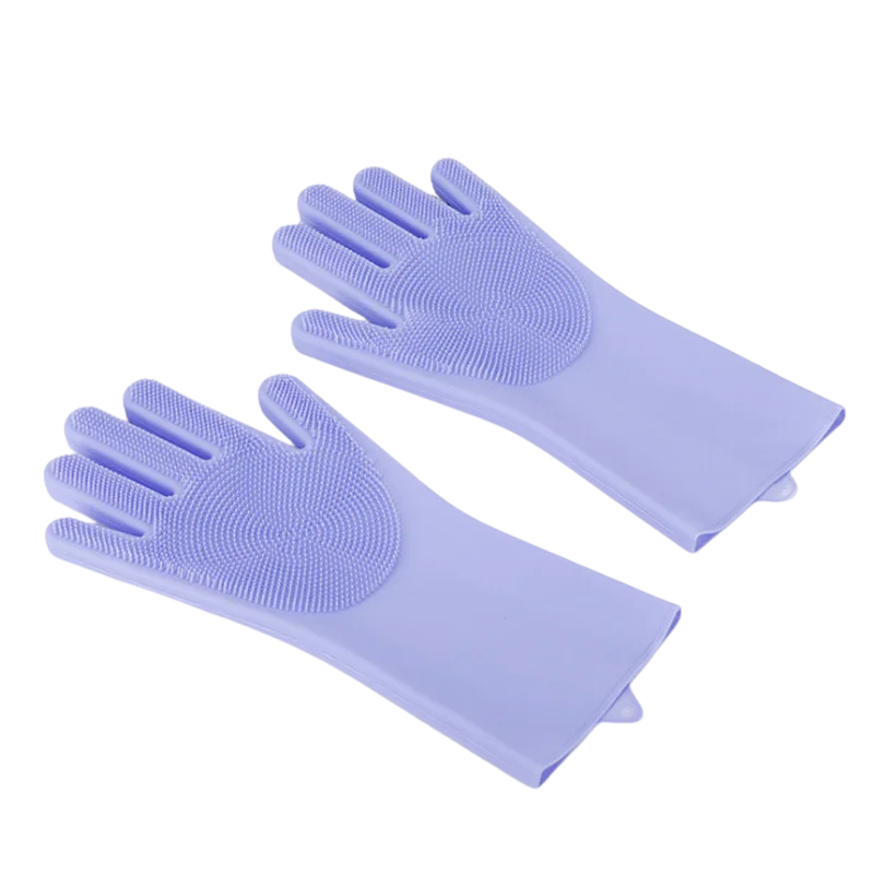 Silikonowe Rękawice do Mycia Naczyń – Wielofunkcyjne Rękawice z Miękkimi Wypustkami do Kuchni i Domu