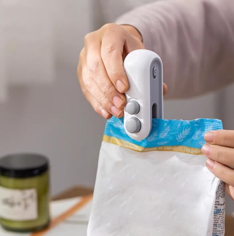 Mini Zgrzewarka do Torebek – USB, Ładowalna, Ręczna Zgrzewarka do Folii i Opakowań