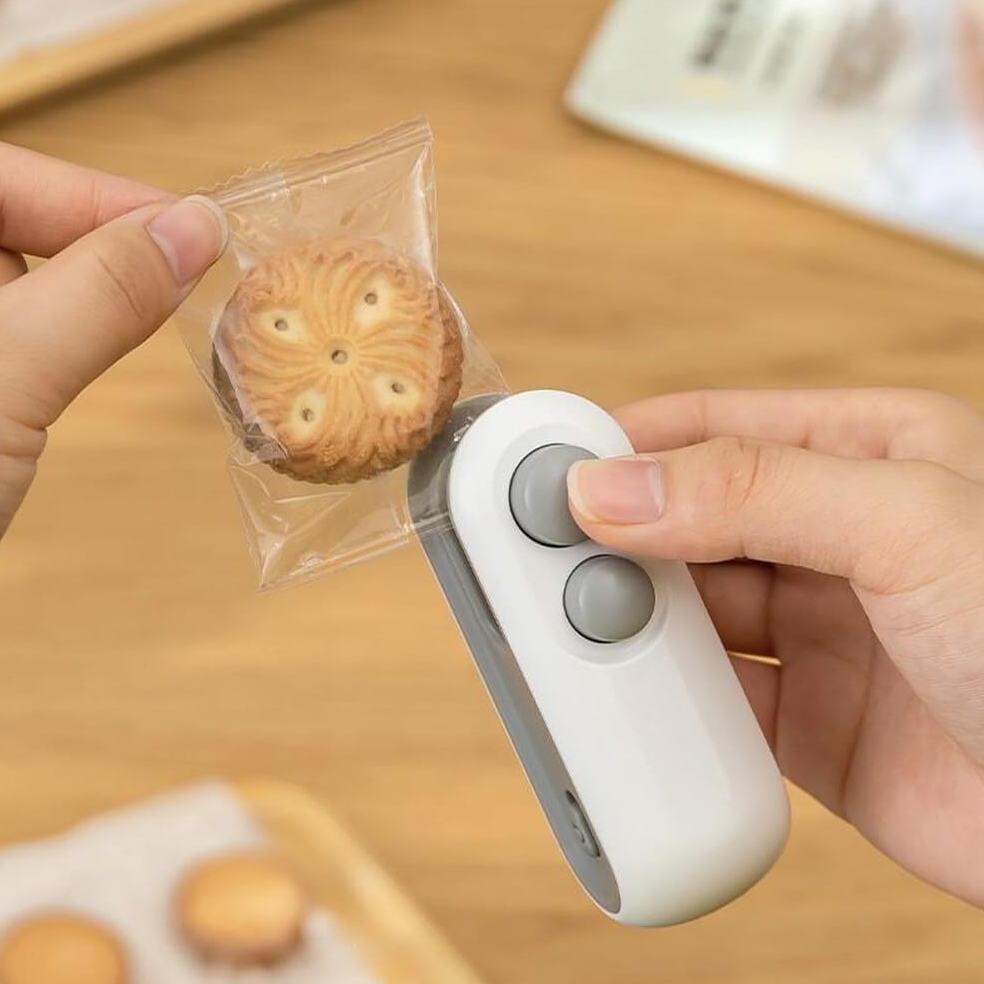 Mini Zgrzewarka do Torebek – USB, Ładowalna, Ręczna Zgrzewarka do Folii i Opakowań